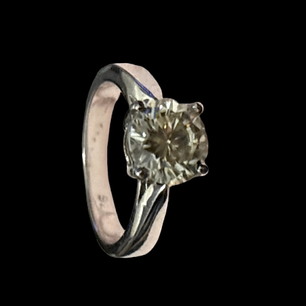 Nwots AINUOSHI Moissanite Solitaire Ring Size 7.25